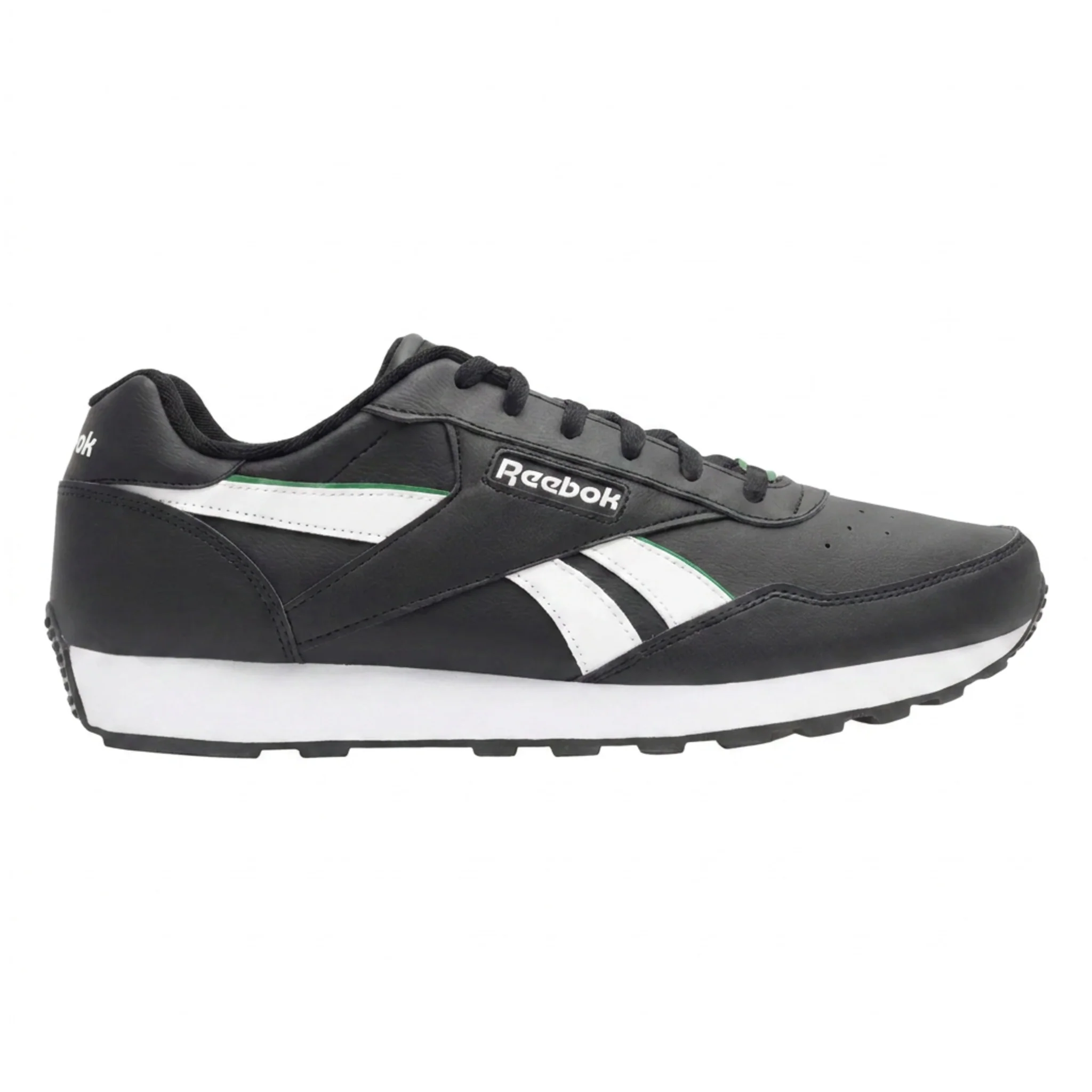 Durable Reebok Men's Rewind Run Shoes - Cblack Glegrn Ftwwht Consistent