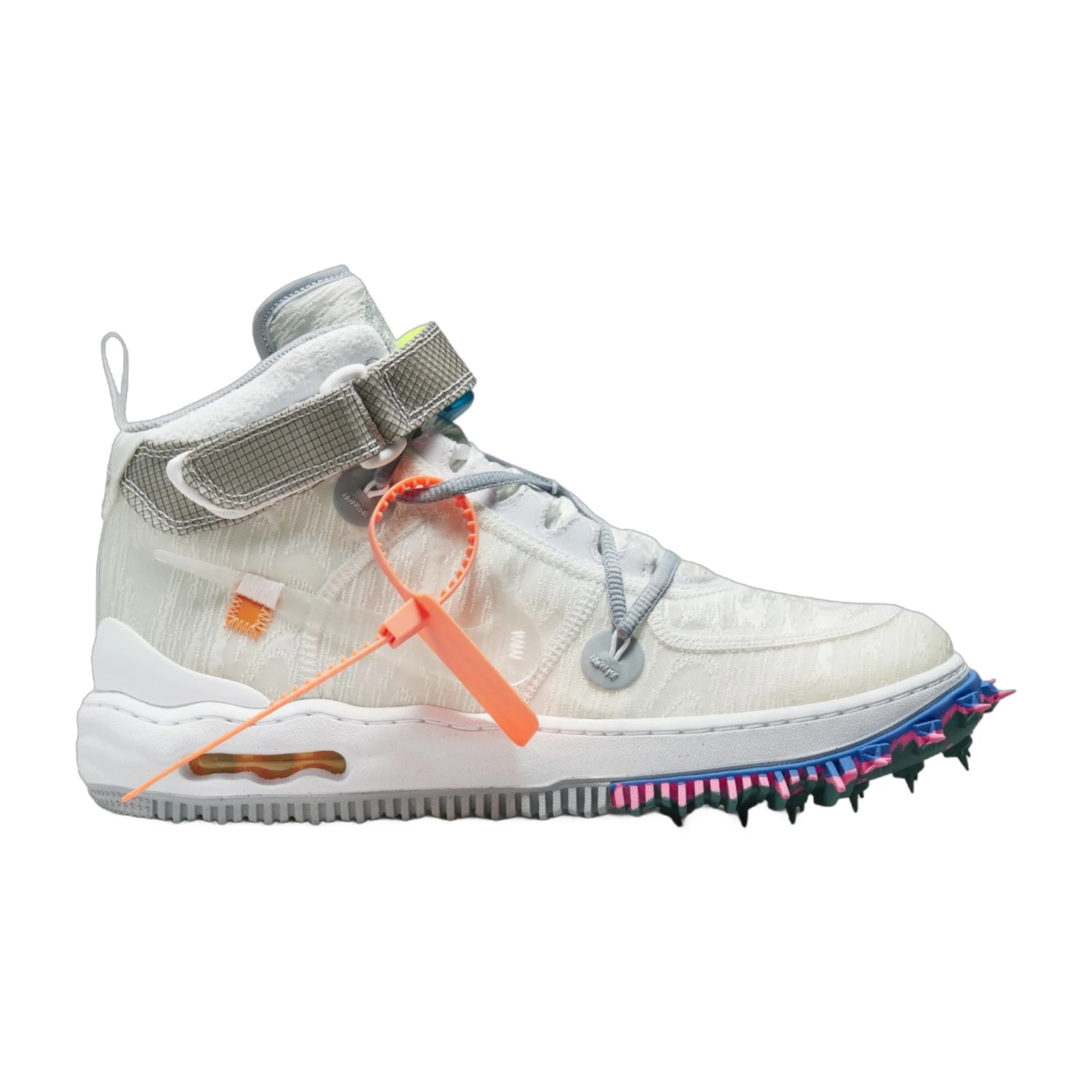 Secure Nike Men's X Off-White Air Force 1 Mid 'White' Sneakers Comfortable