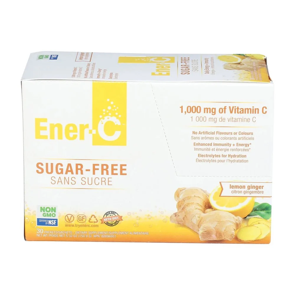 Artisan Ener C Sugar Multi Vitamin C Drink Mix Lemon Ginger 30 Ea Premium