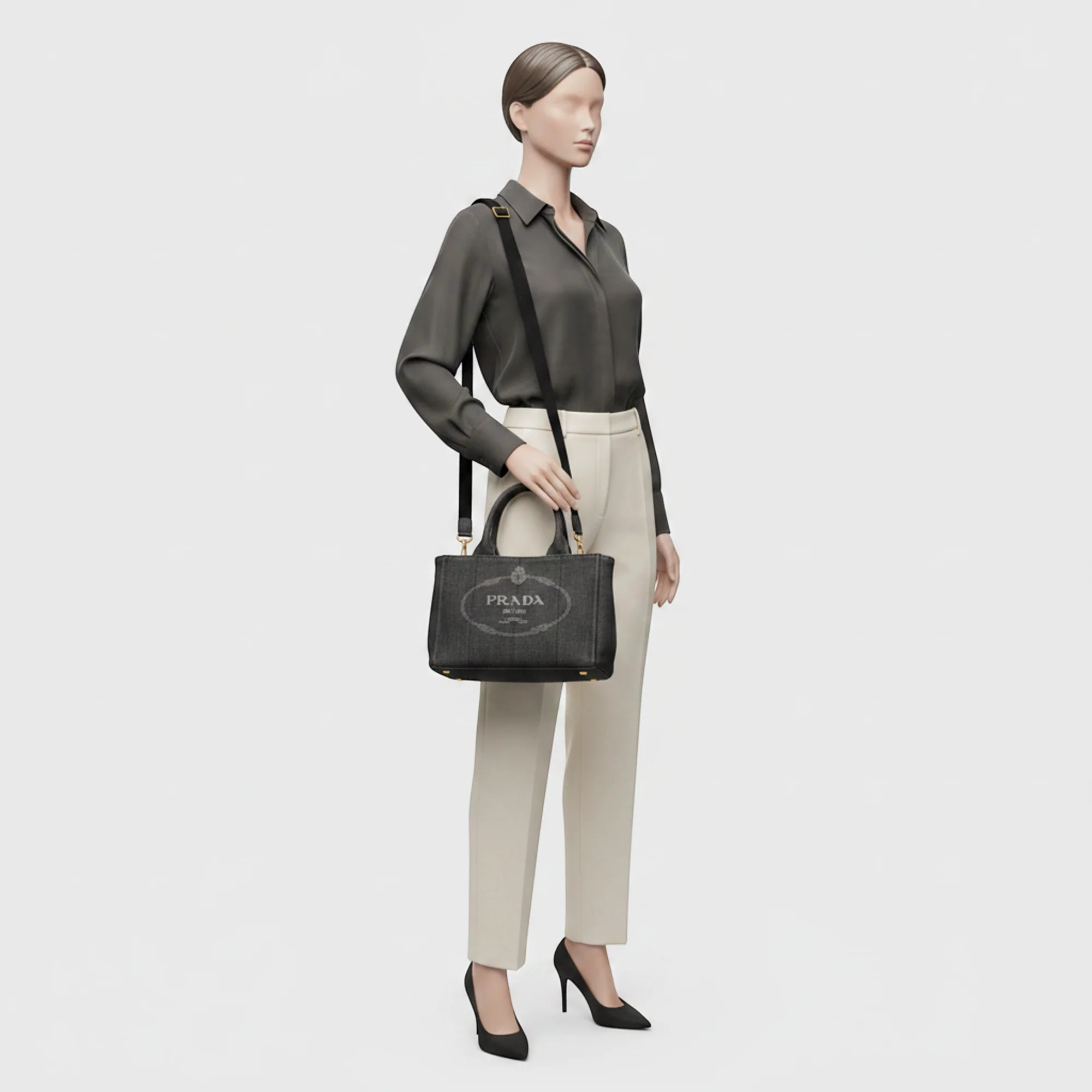 Safe Prada Canapa · Canvas Tote Prestigious