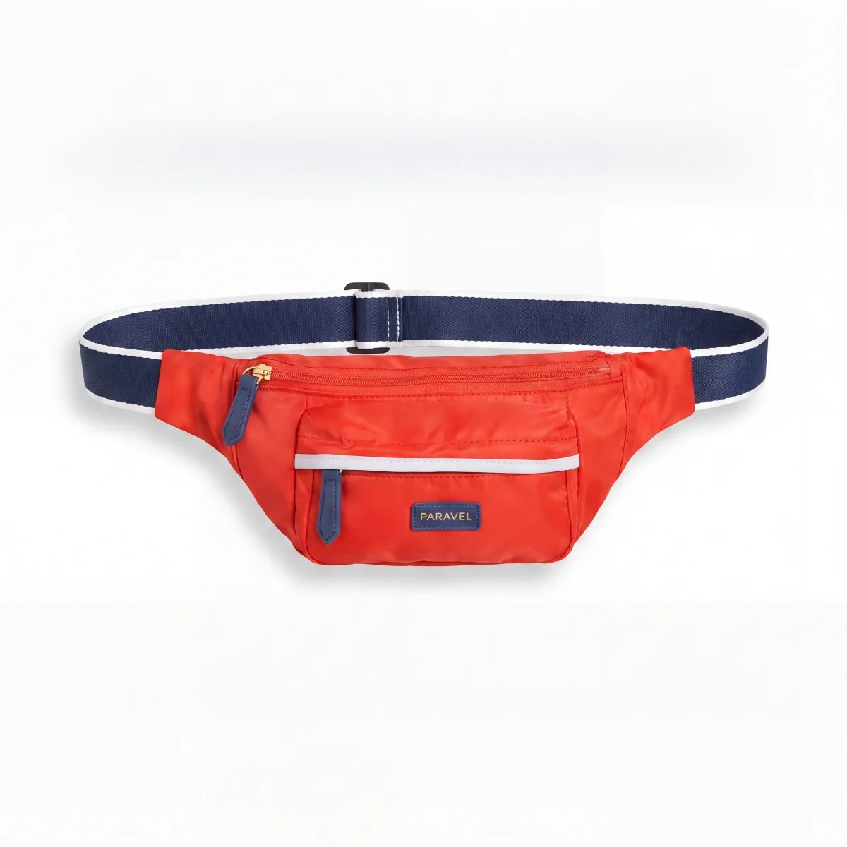 Superior Paravel Fold-Up Belt Bag Packable Hands- Travel Waist Pack - Bebop Red Classic