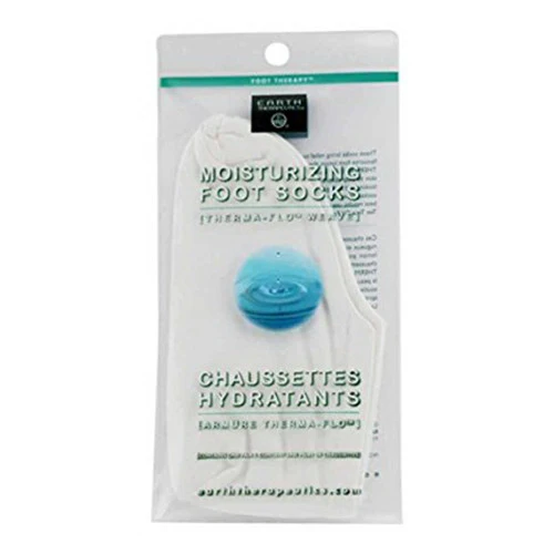 Natural Earth Therapeutics Moisturizing Foot Socks White 1 Pair Solid