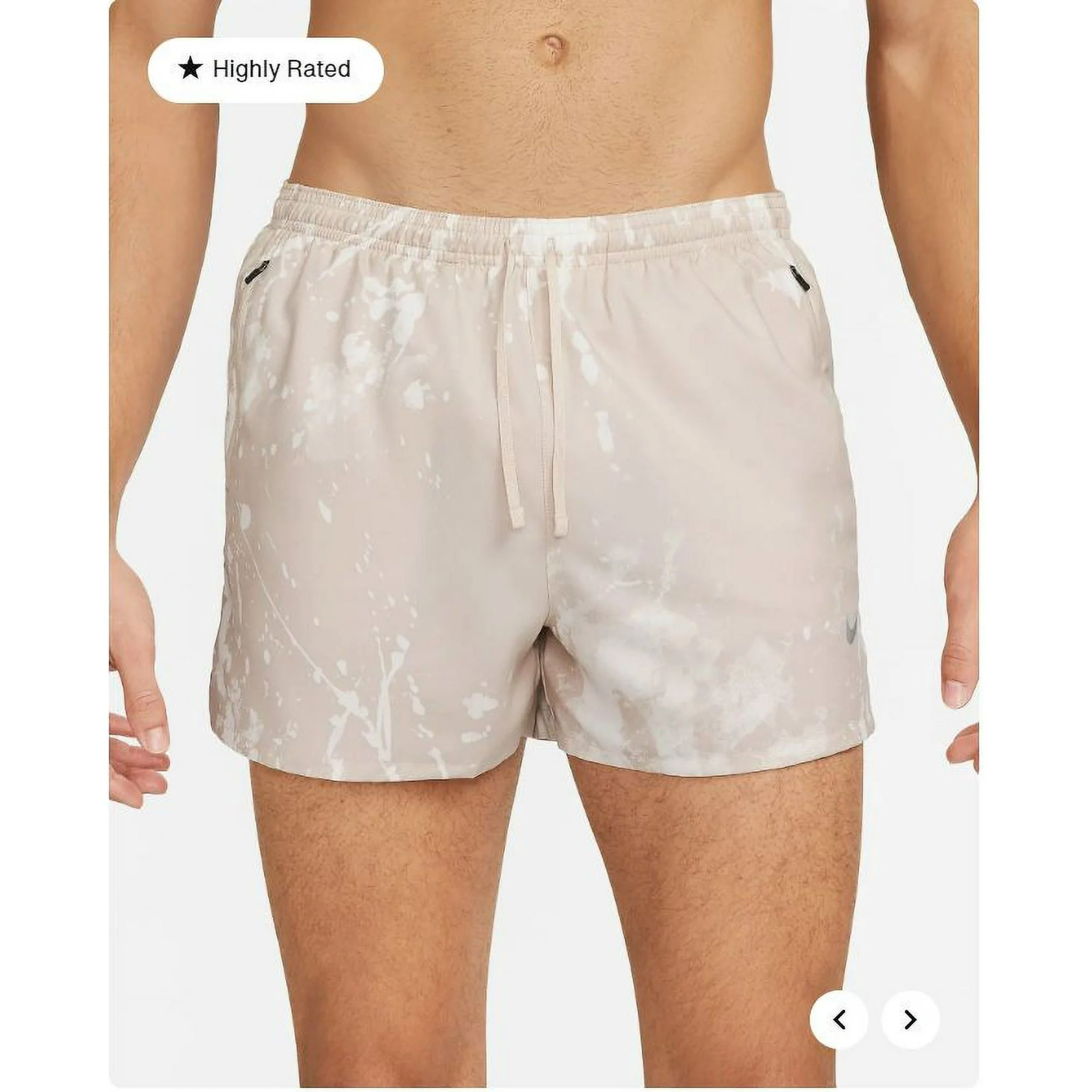 Durable Nike Men's Dri-Fit Run Division Stride 4 Brief-Lined Running Shorts Reusable