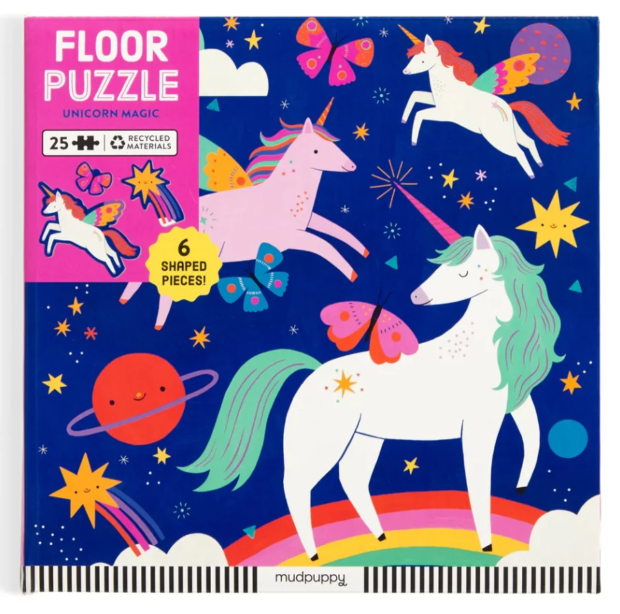 Top-Quality 25pc Unicorn Floor Puzzle Carefully Designed