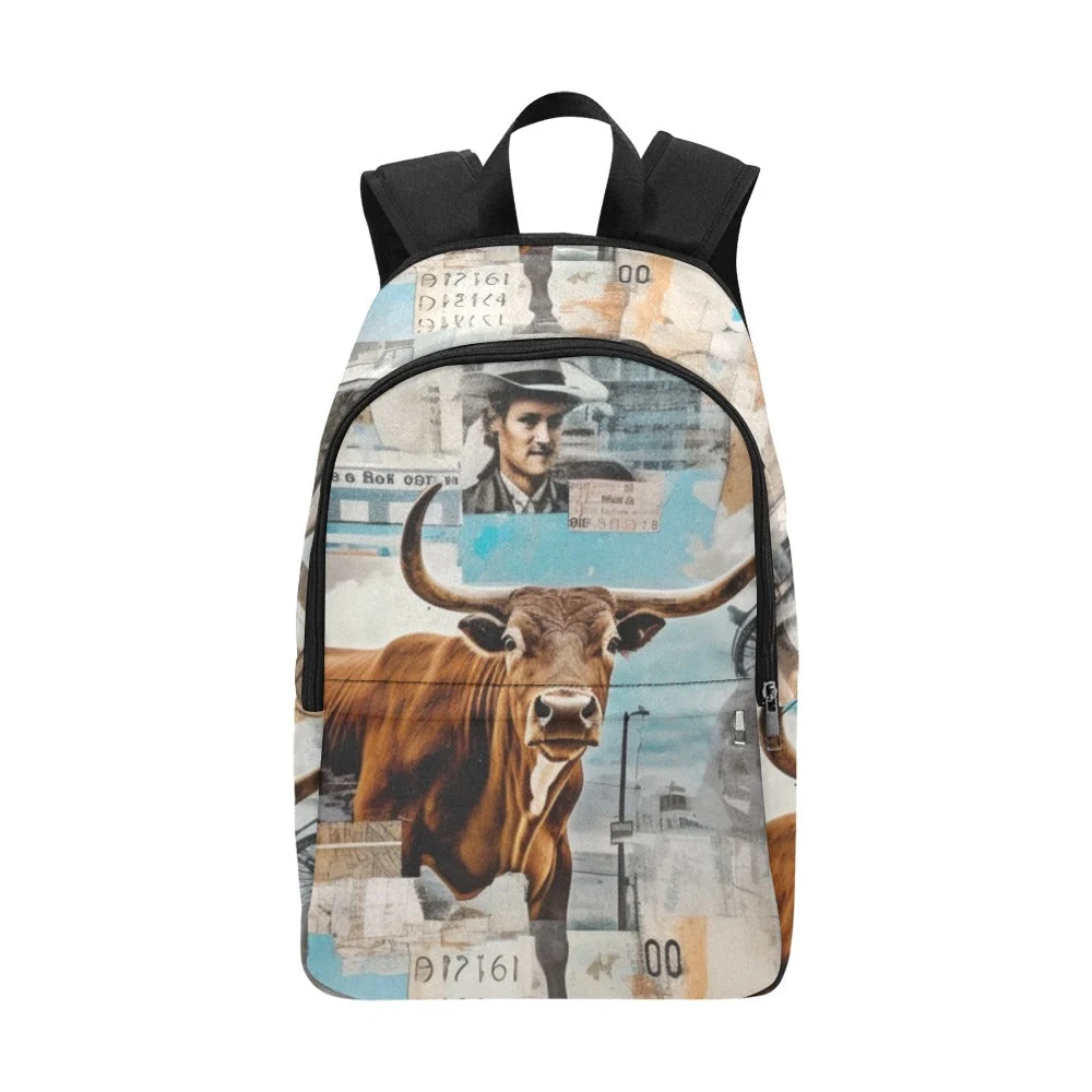 Refined Vintage Bull Collage Western Backpack Exclusive