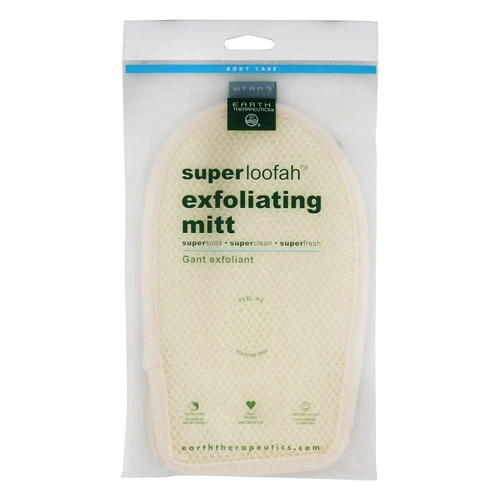 Eco-Friendly Earth Therapeutics Superloofah Exfoliating Mitt 1 Ea Natural