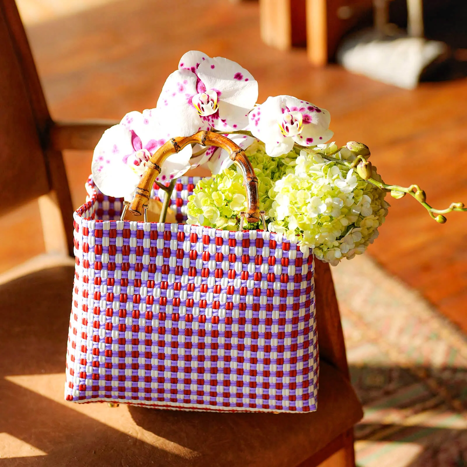Modern TUKU Beverly Recycled Market Tote Bag Stylish