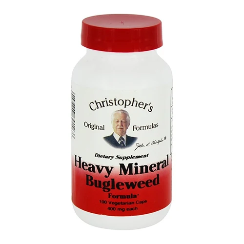 Classic Dr Christophers Formulas Heavy Mineral Bugleweed Vegetarian Capsules Gluten 100Ea Enhanced