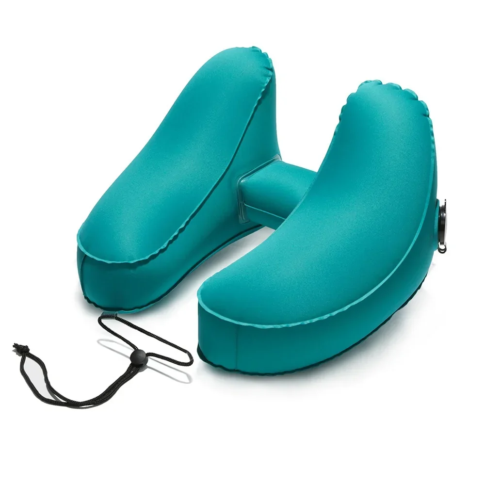 Quality Inflatable Travel Pillow for Comfort on the Go Green