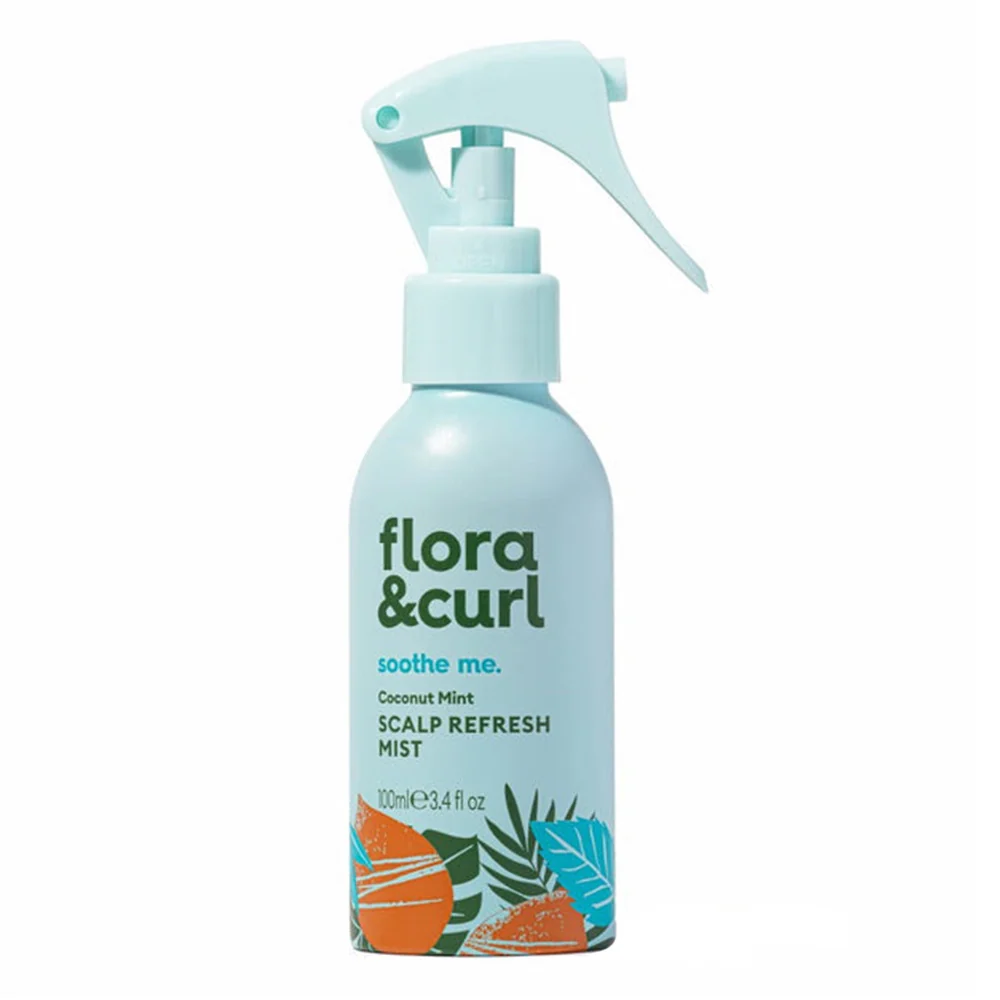 Casual Flora and Curl Coconut Mint Scalp Mist Refreshing and Hydrating Hair Care 3.4Oz 100ml Certified