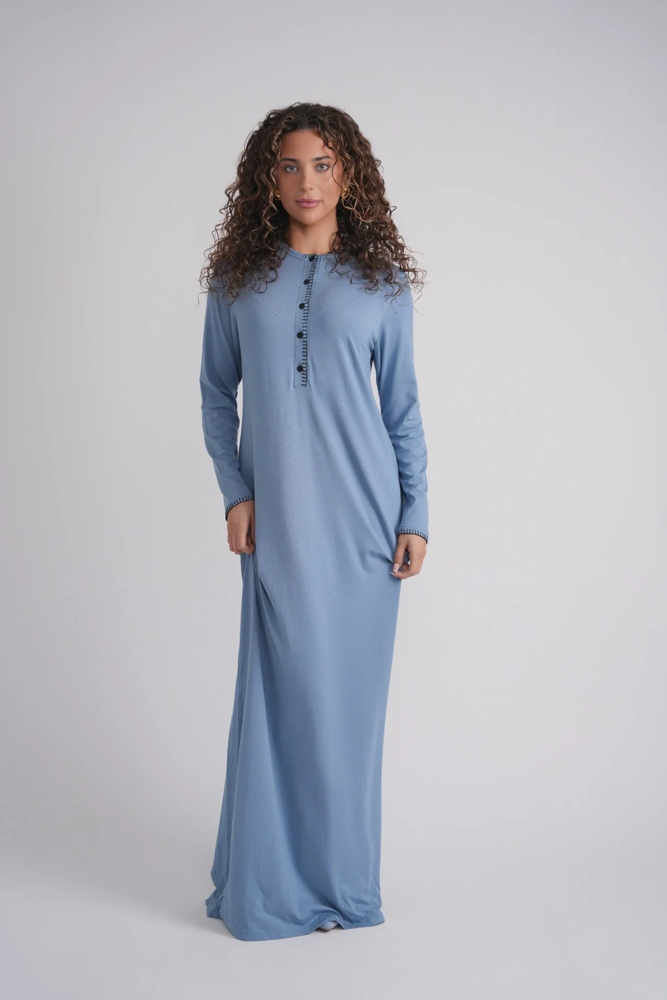 Sophisticated Blanket Stitch Nightgown User-Friendly