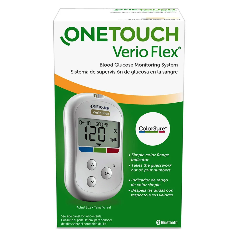 Classic Onetouch Verio Flex Blood Glucose Monitoring System 1 Ea Expertly Made