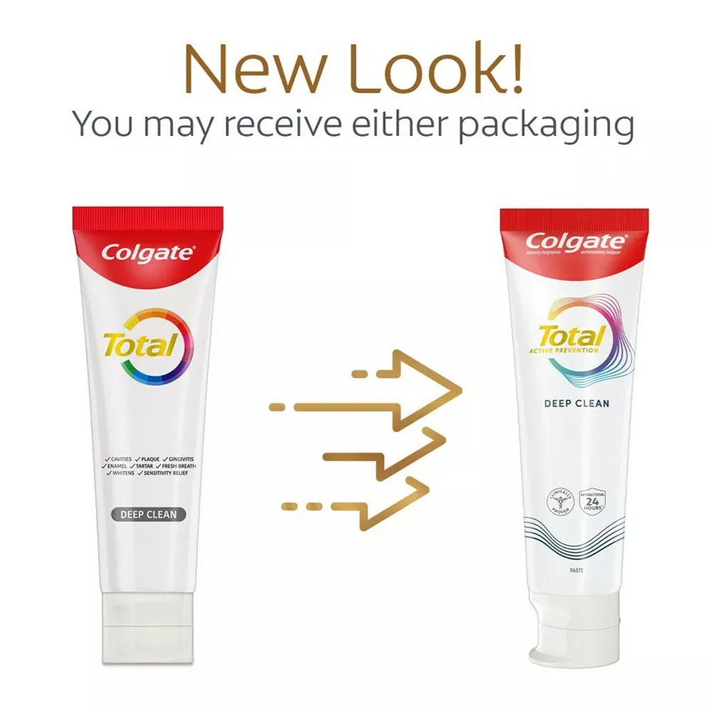 Carefully Designed Colgate Total Deep Clean Antibacterial Toothpaste 5.1Oz 144g Efficient