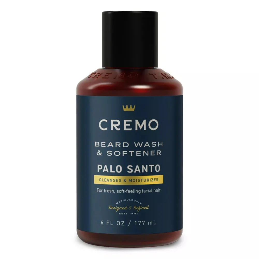 Advanced Cremo Palo Santo 2 in 1 Beard Wash and Softener 6 Oz Reusable