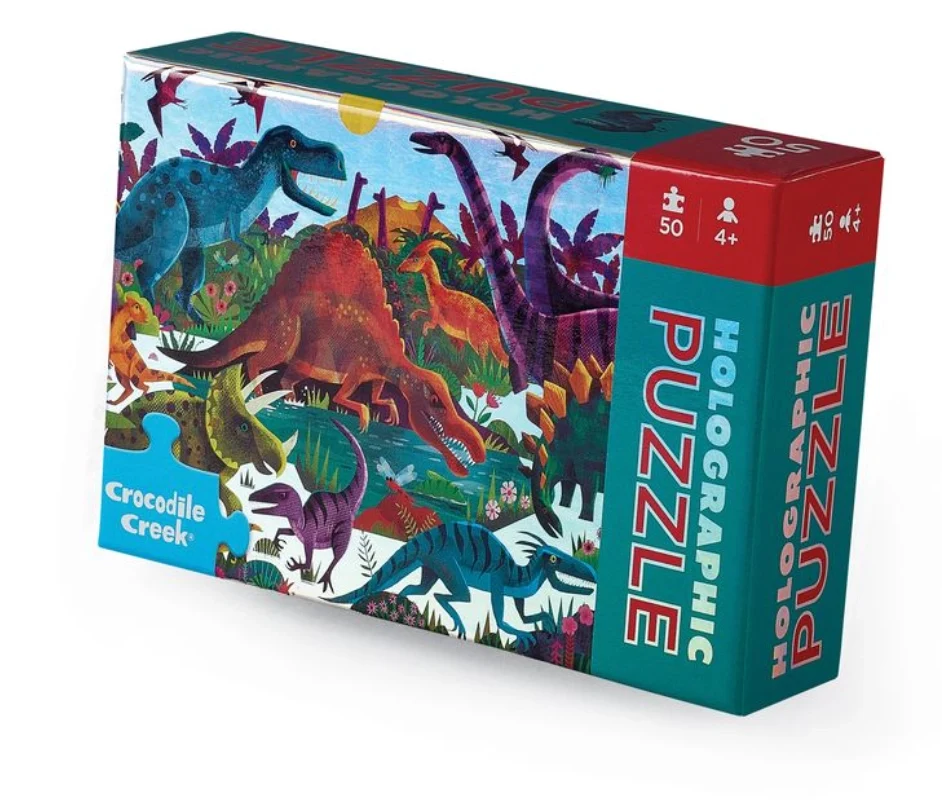 Expertly Made 50pc Dinosaurs Holographic Puzzle Elite