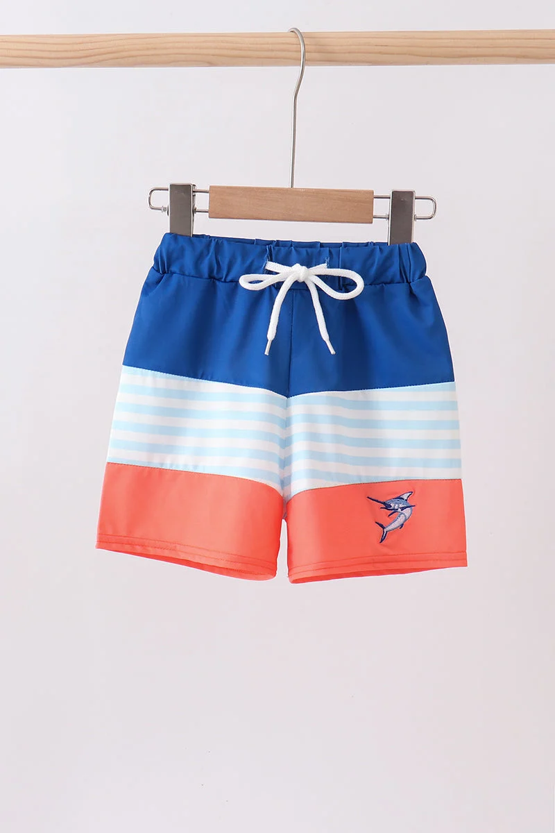 Original Design Tuna embroidery swim trunks Prestigious