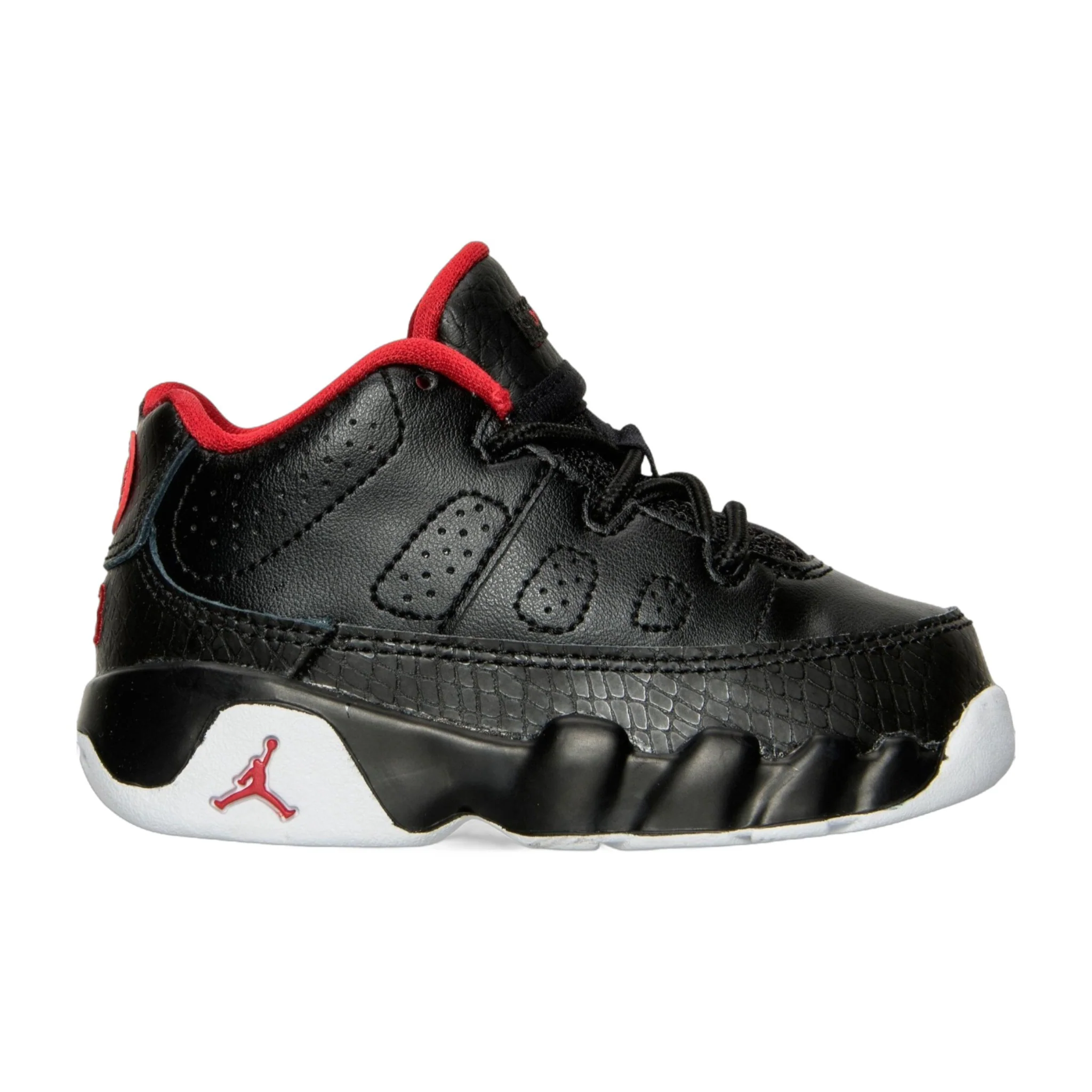 Flexible Air Jordan Toddlers Retro 9 Low Bt 'Black Gym Red White' Versatile