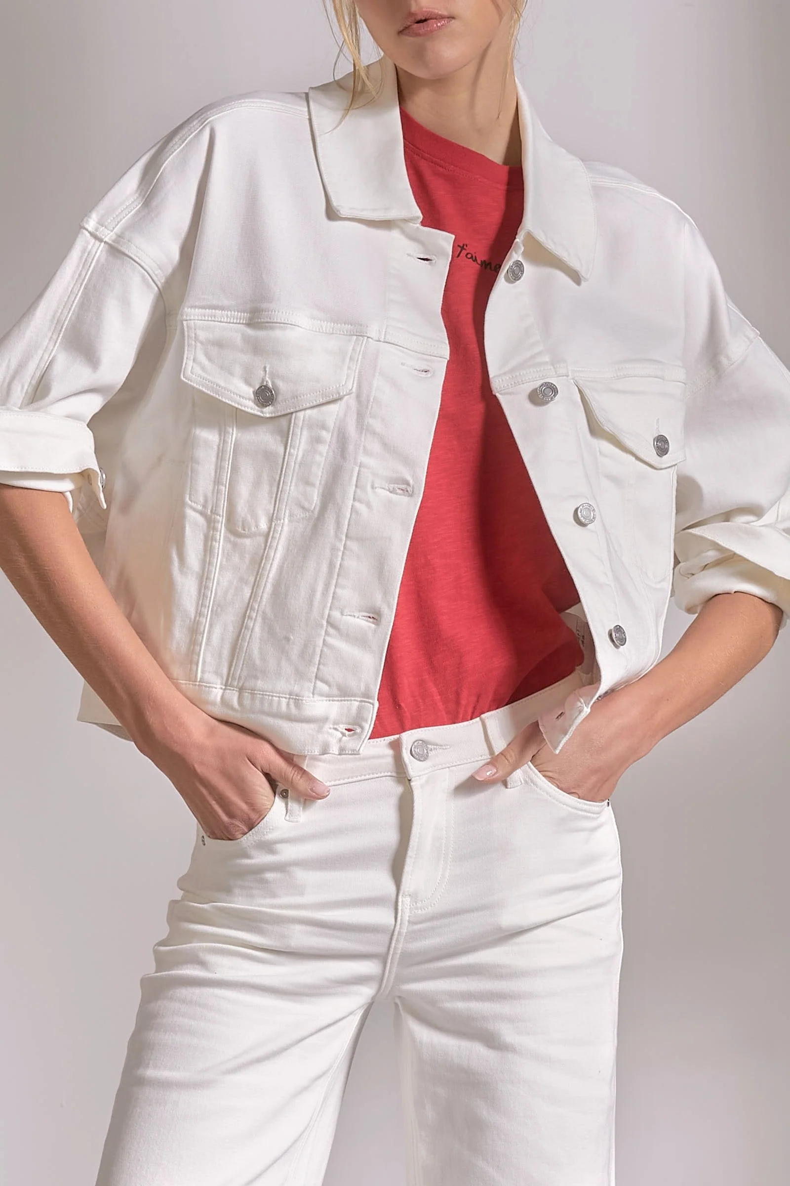 Sophisticated Gaia Jacket Off White Solid