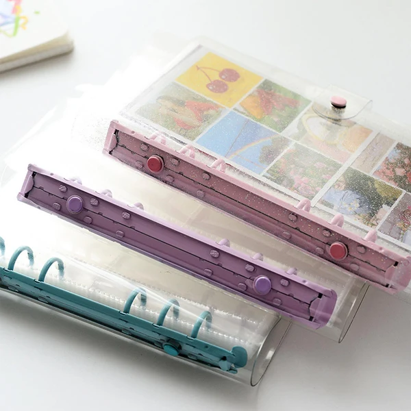 Smart Maxbell 3 inch Photo Album Picture Card Protectors Sleeve Pages Shiny Clear Pink Certified