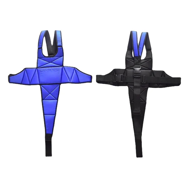 Unique Maxbell Wheelchair Seat Belt Harness Adjustable for Patients Seniors Blue Long Secure