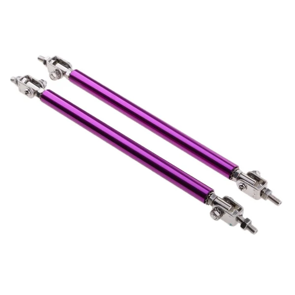 Exclusive Maxbell 1 Pair Car Adjustable Front Bumper Lip Splitter Rods Support Bar 15CM Purple Sophisticated