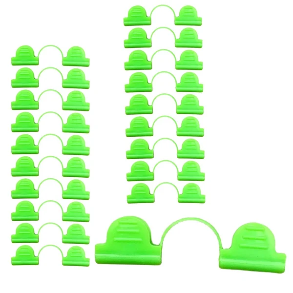 Smooth Maxbell 20Pcs Film Netting Rod Clip Greenhouse Film Clamps for Fixing Garden Farming 6mm Powerful