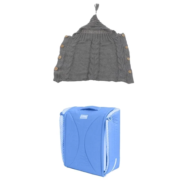 Refined Maxbell Baby Knitted Newborn Baby Sleeping Bag Portable Baby Folding Travel Bed Cot Innovative
