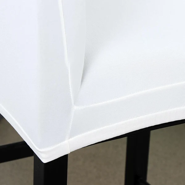 Authentic Maxbell Stretch Short Removable Dining Stool Chair Cover Slipcover White High-Quality
