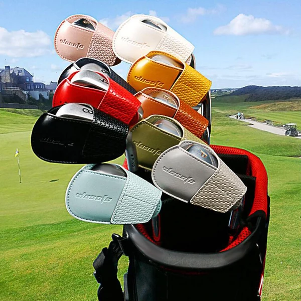 Elite Maxbell Golf Head Covers PU Portable Protector for Athlete Travel Golf Training Red Large Sustainable