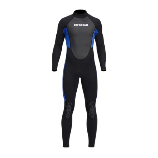 First-Class Maxbell Diving Suit Full Length 3mm UV Protection for Women Mens Men L Blue Reusable