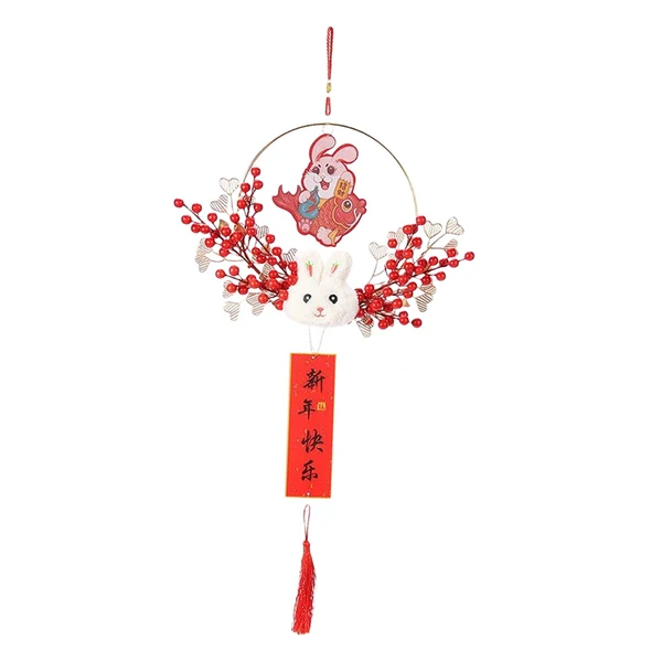 World-Class Maxbell Chinese New Year Hanging Decorations Ornament Wreath Pendant for Decor Style A Reliable