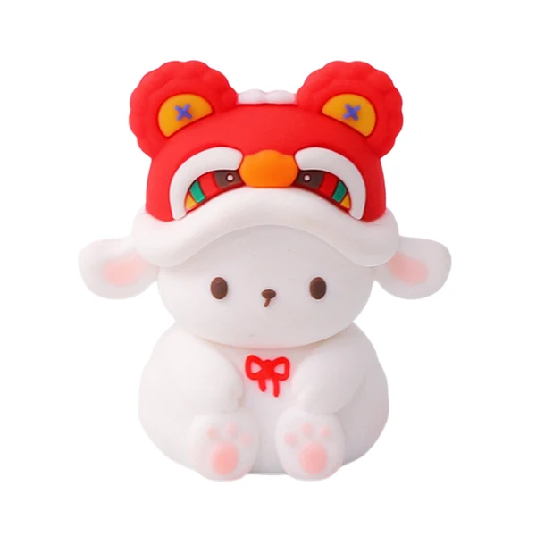 Clean Maxbell Soft Rabbit Toy Bunny Figurine for Cake Topper Car Dashboard Decoration Authentic