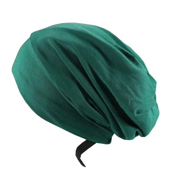 Certified Maxbell Bonnet Sleep Caps Hair Cover wrap Protection for Daily Life and Sleep Dark Green Consistent