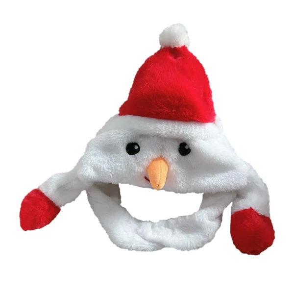 Crafted Maxbell Christmas Plush Hat Xmas Hat Novelty Winter Photo Prop for Cosplay Festival Snowman 30cmx30cm Flexible