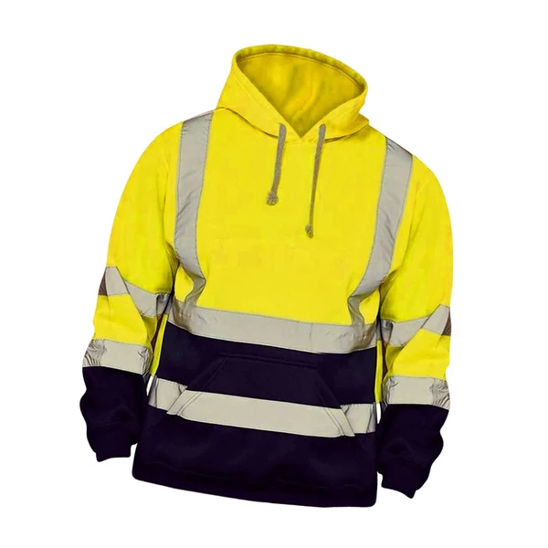 Consistent Maxbell High Visibility Reflective Jackets with Pocket Drawstring Tops for Sports L Safe