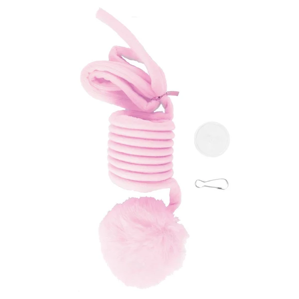 Convenient Maxbell Cat Toy Ball Spring Toy Hanging with Bell Cats Chewing Pink Fine Crafted