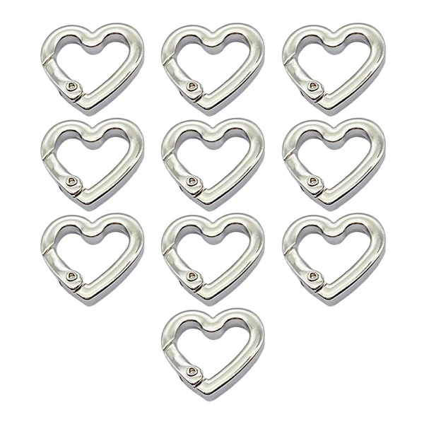 Authentic Maxbell 10Pcs Spring Rings 0.75inch Keyring Buckle Metal for Necklace Bracelets silver Luxury