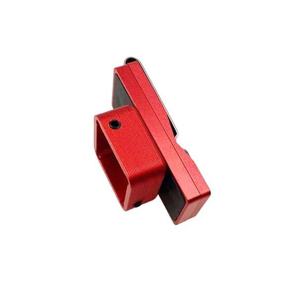 Artisan Maxbell Billiard Pool Chalk Holder with Fixed Clip Chalk Case Cue Chalk Boxes Holder Red Lightweight