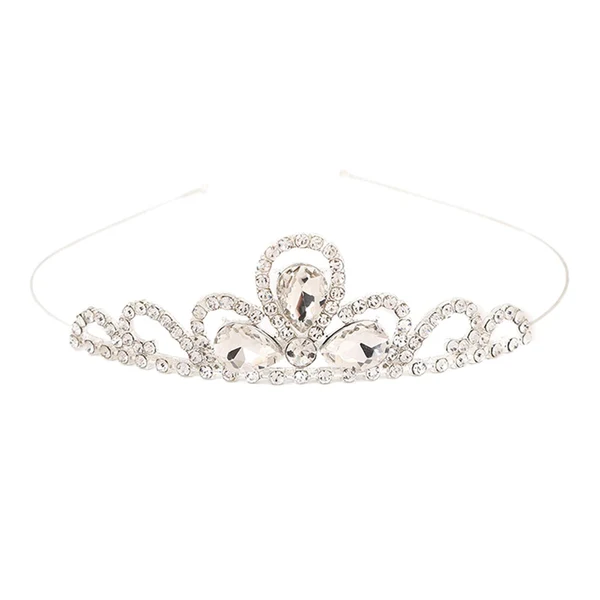 Unique Maxbell Hairband Tiaras Headdress Decorative Accessories Gift for Girls Fairy Prom White Smooth
