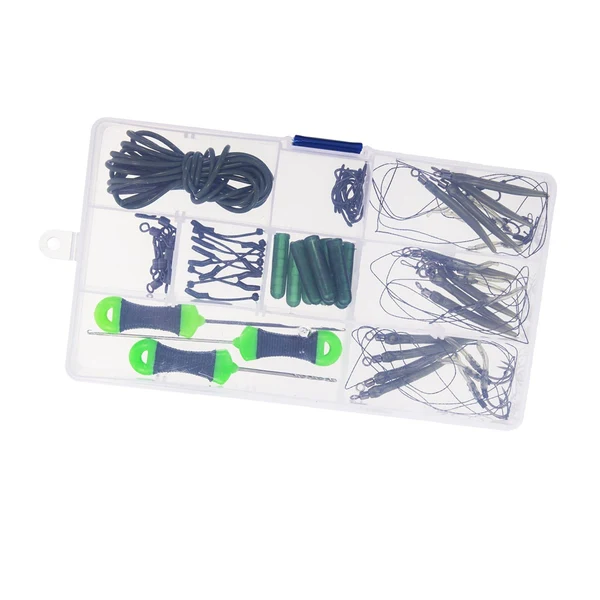 Reusable Maxbell 62Pcs Carp Fishing Accessories Sleeves Rig Tube Quick Change Swivels Excellent