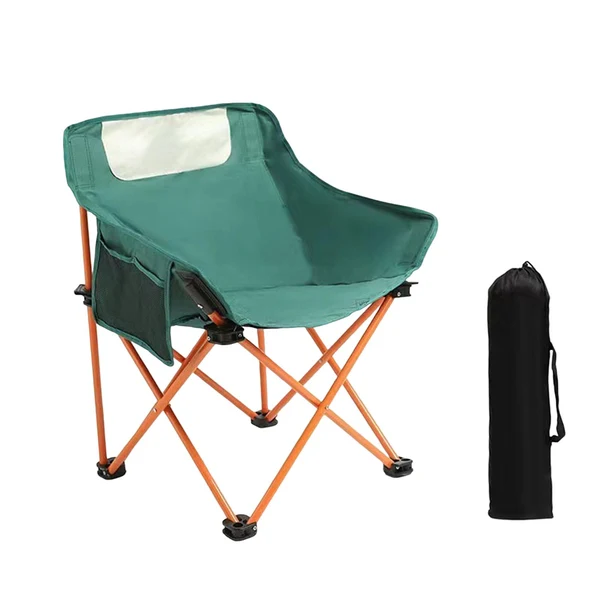 Certified Maxbell Camping Folding Chair Picnics Home Furniture Folded for Patio Lawn Travel Green High-End