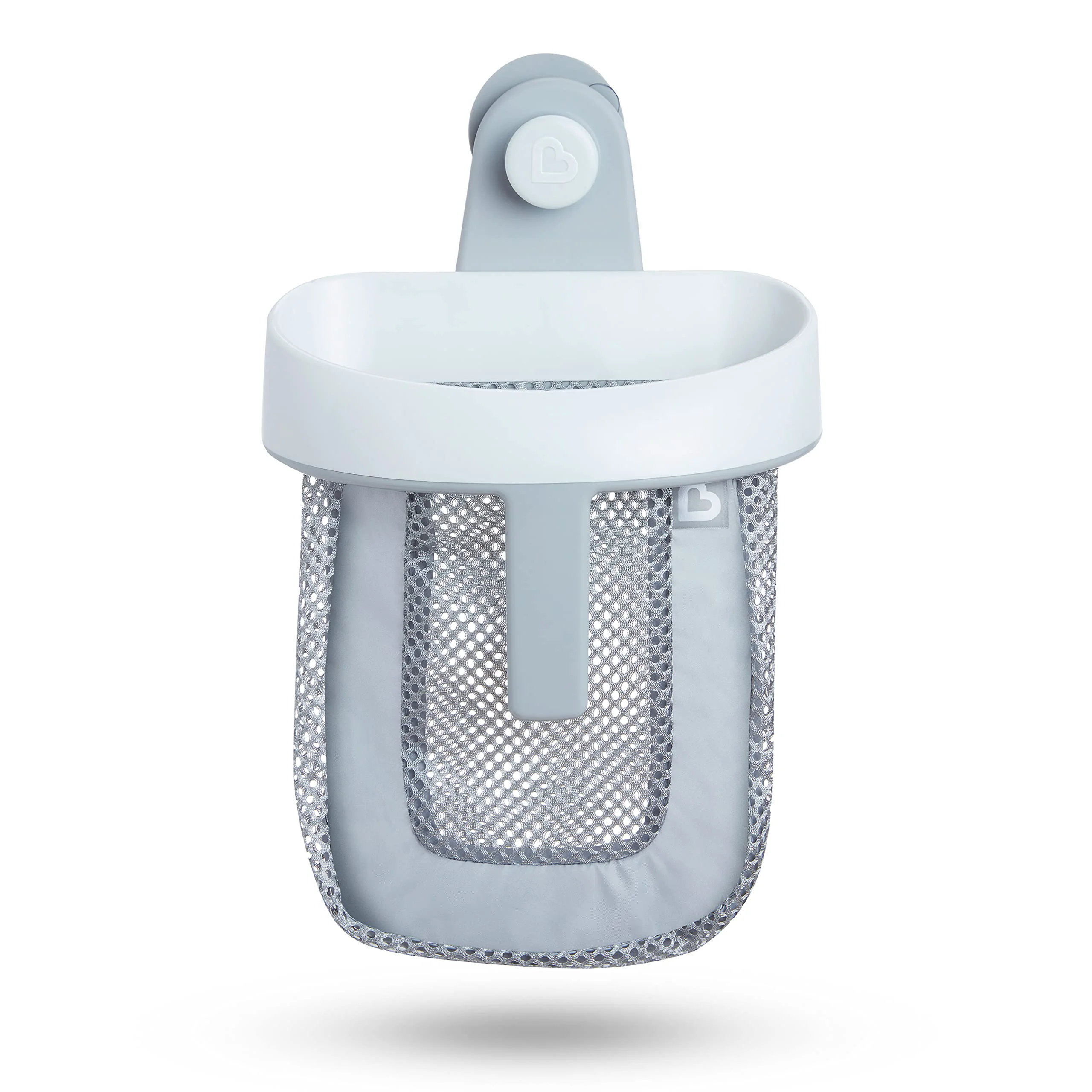 Fast Munchkin® Super Scoop™ Hanging Bath Toy Storage with Quick Drying Mesh Grey Pure
