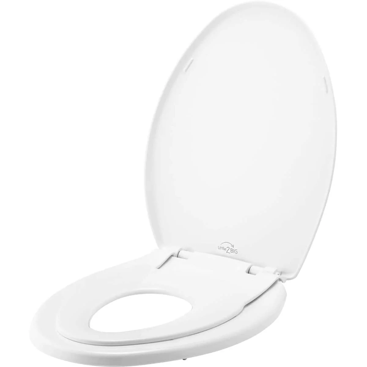 Artisan Little2Big Toilet Seat with Built-In Toddler Potty Training Seat Slow Close Easy to Install Made in USA ELONGATED White High-Performance