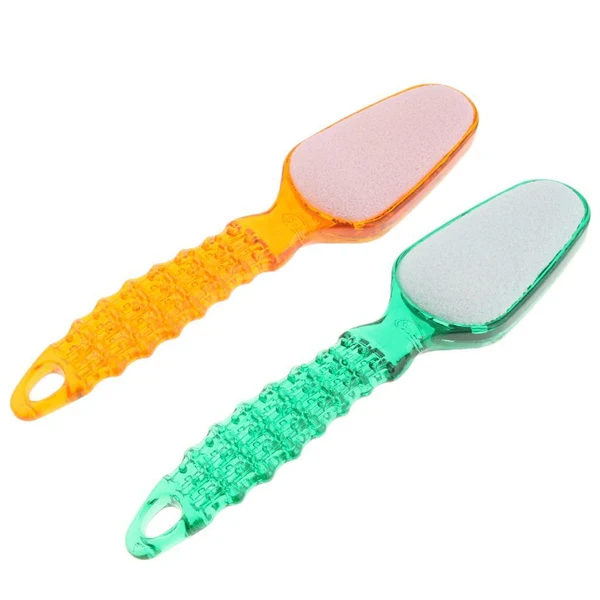 Efficient Double Sides Foot Pedicure Rasp Callus Remover Hard Skin Remove Tool Orange High-Quality