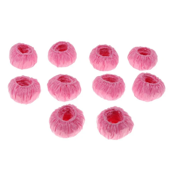 Stylish 100 Pieces Disposable Kids Baby Bath Ear Protectors Covers Earmuffs Pink Practical
