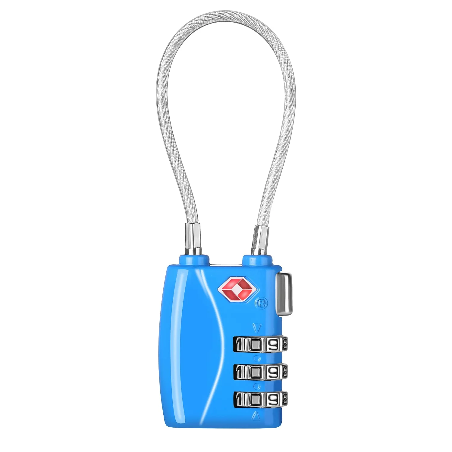 Consistent ZHEGE TSA Wire Lock for Travel Luggage Suitcase Baggage Backpack Pistol Case Blue Breathable