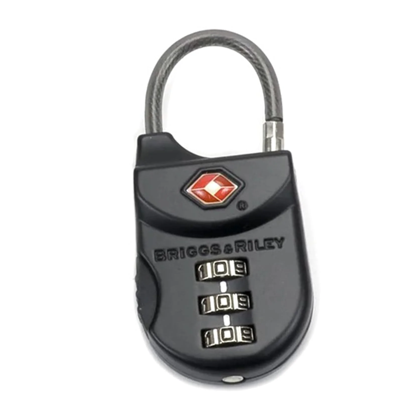 Dependable Briggs Riley TSA Cable Lock – 3-Digit Combination Travel Lock with Flexible Cable for Luggage Suitcases Zippered Bags Reliable