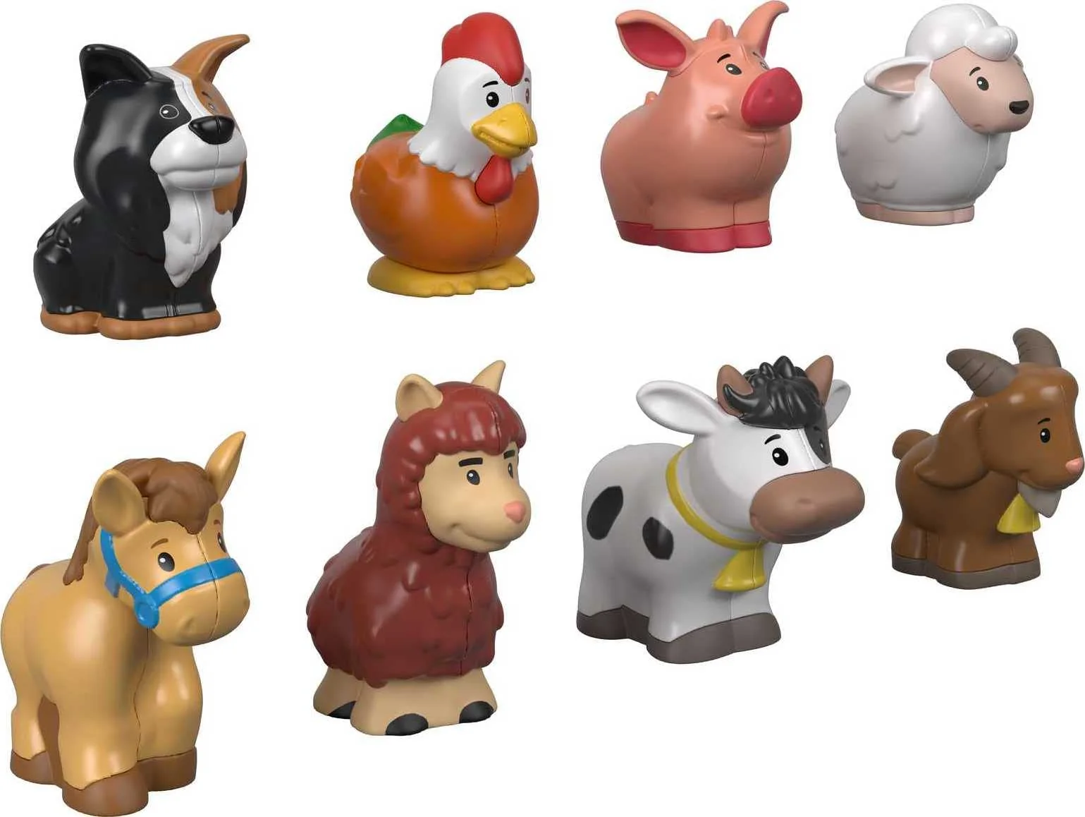Stylish Fisher-Price Little People Toddler Toys Farm Animal Friends 8-Piece Figure Set for Pretend Play Ages 1 Years Convenient