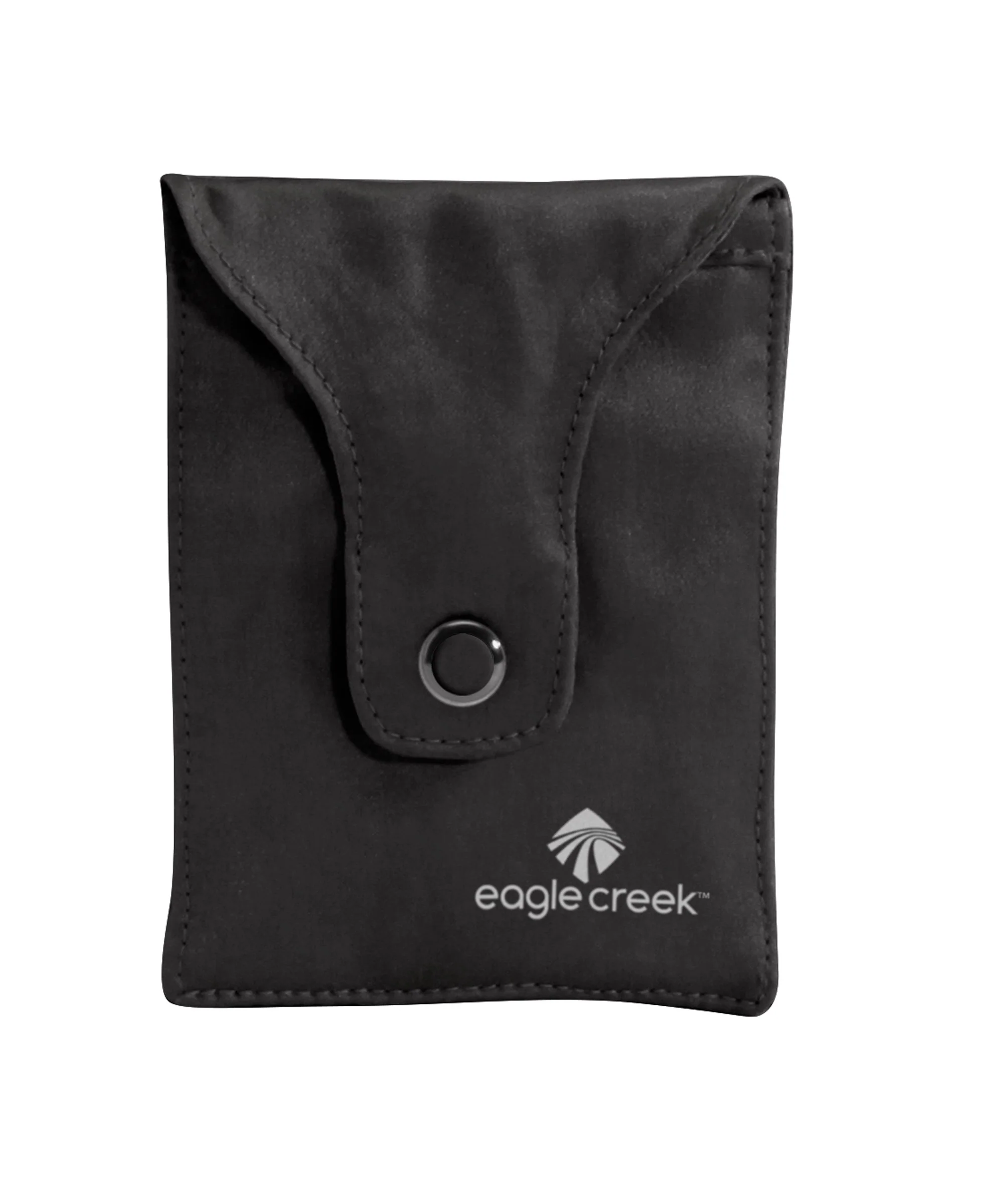 Original eagle creek Silk Undercover Bra Stash Travel Wallet to Keep Money and Credit Cards Secure - Breathable Silk with Moisture Resistant Lining Black Flexible