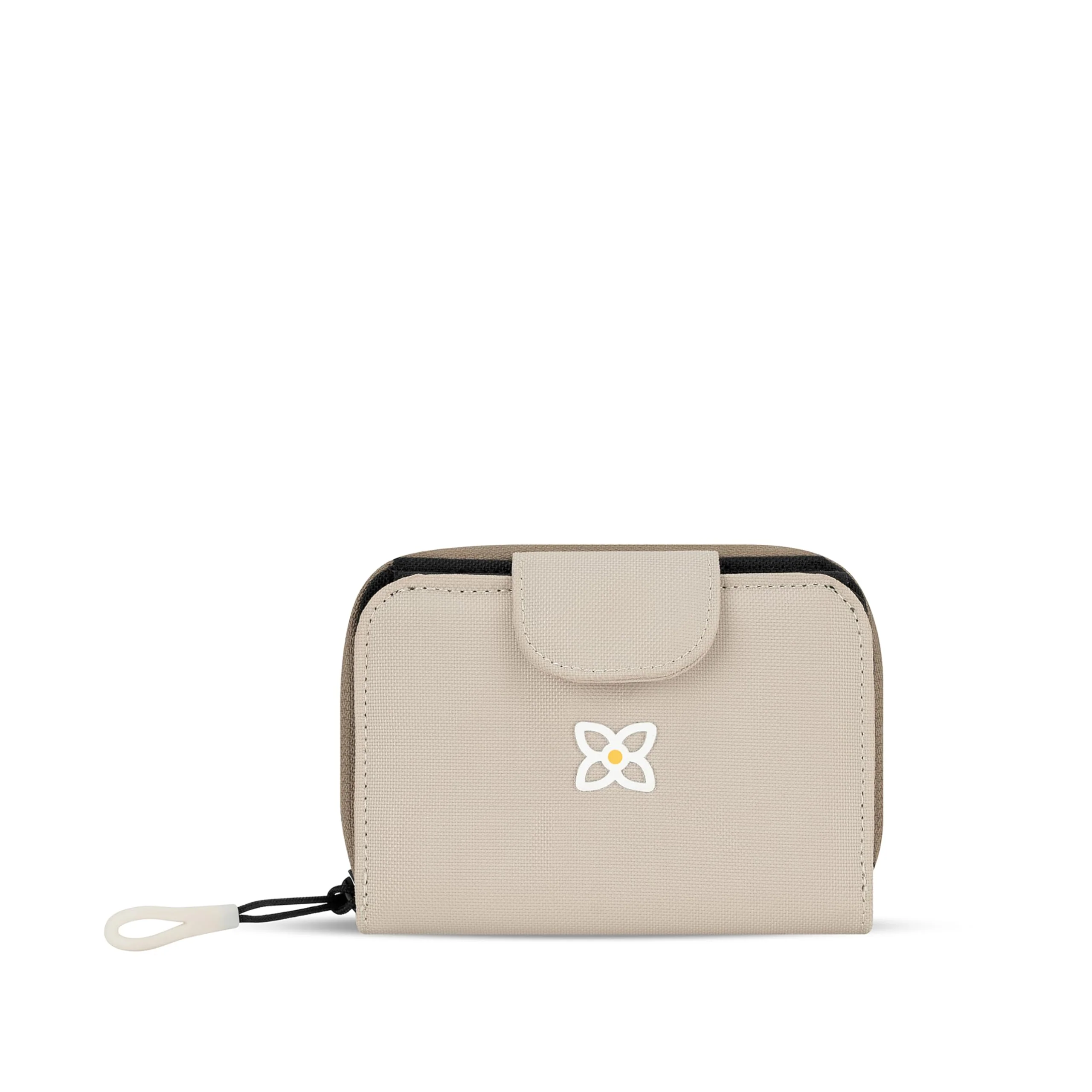 Next-Generation Sherpani Barcelona Small Nylon Bifold Zipper Pocket Wallet for Women Travel Bag RFID Protection Travel Gift Con Leche Contemporary